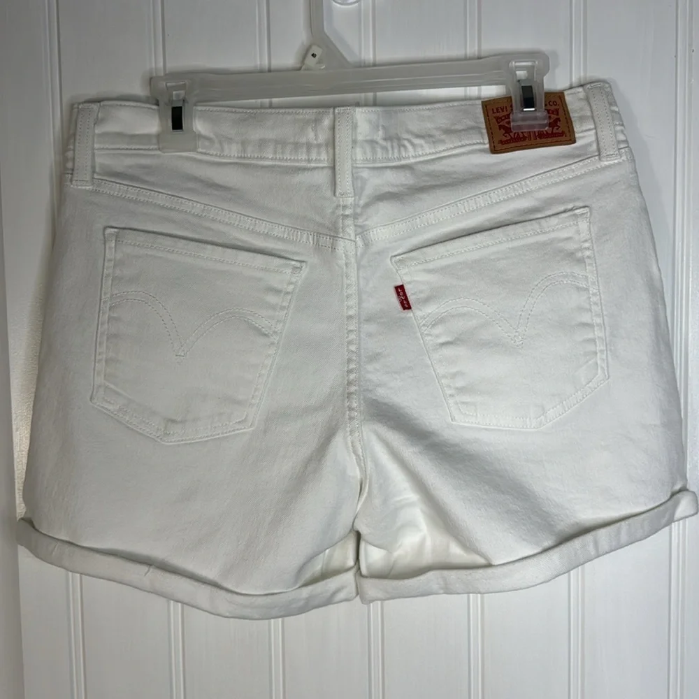 Levi's Mid Rise Mid Length Denim Shorts Women's Size 31 - Picture 7 of 13